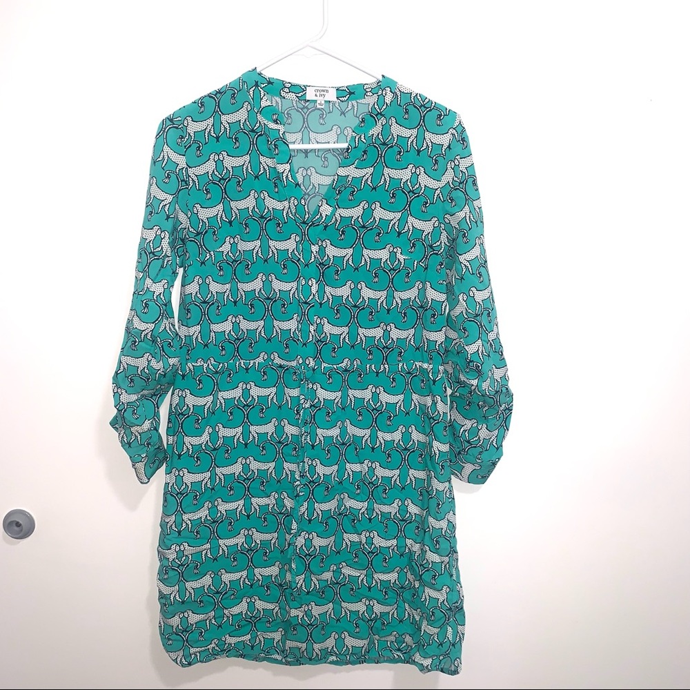 NWOT Crown & Ivy Women’s Patterned Dress